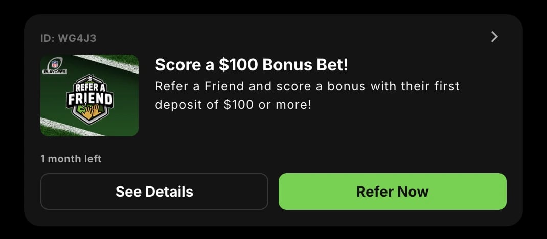 DRAFTKINGS REFERRAL BONUS 3