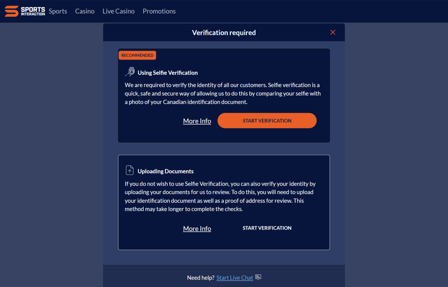 How to request a withdrawal on SIA - step 2